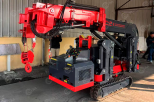 Гусеничный кран-паук Jining Sitong	гп 3т высота подъема 10м, дизельный+питание от 380В. Фото 1