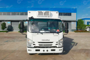 Фургон рефрижератор на шасси ISUZU 4х2 	дв 103kw (фургон 4020х2100х2100, холодильная установка Carrier Citimax C700 двухтемпературная зона) под категорию B. Фото 1