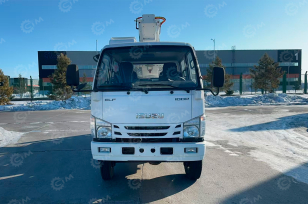 Автовышка WANBANG GKS28 на шасси ISUZU 4Х2 дв 96kw двойная кабина высота подъёма 28м. Фото 2