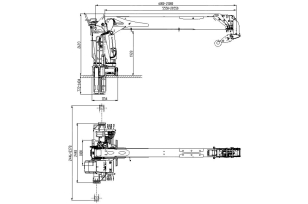 Бортовой грузовик ISUZU 8x4 дв 338kw с кму XCMG SQS400P гп 16 тонн длина стрелы 21,7м кузов 8500х2450х550 задние аутригеры. Фото 2