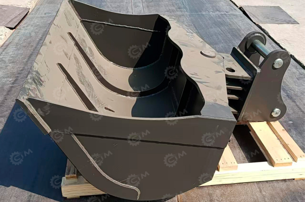 Планировочный ковш с гидравлическим механизмом поворота ширина 1,5м на экскаватор колёсный YG180/YG215. Фото 2