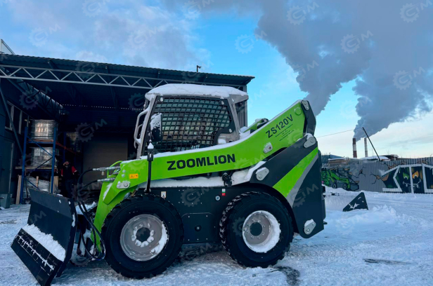 Мини погрузчик ZOOMLION ZS120V с щеткой, дорожной фрезой. Фото 4