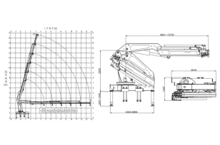 Эвакуатор на шасси ISUZU 6x4 дв 309Kw гп 15т с гидравлическим КМУ WANBANG SQZ330-6 гп 16т, гидравлические сходни, лебедка 15т. Фото 2