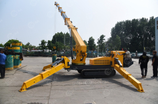 Гусеничный кран-паук Jining Sitong	гп 8т высота подъема 18м, дизельный+питание от 380В. Фото 6