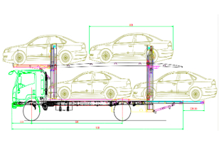 Автовоз на 4 машины на шасси ISUZU 4x2 дв 139kw со спальным местом. Фото 2