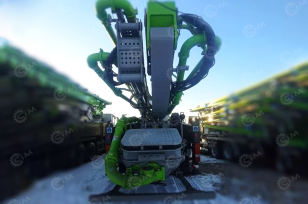 Автобетононасос Zoomlion 50X-6RZ шасси SITRAC 8×4 высота 50м. Фото 4