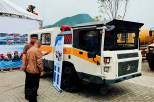 Шахтный автобус BEIJUN RU-10 дв 65kw 10 мест. Фото 1
