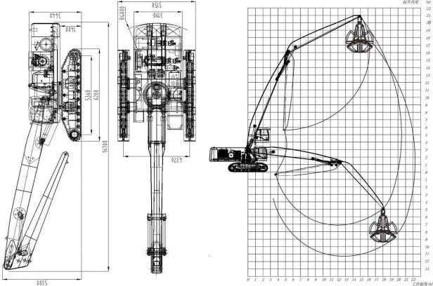Перегружатель гусеничный BADA WYS80 с грейферным захватом. Фото 5