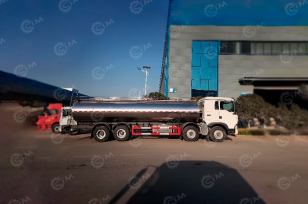 Молоковоз на шасси ISUZU 8х4 дв 338kw бочка 25м3. Фото 2