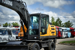 Экскаватор колесный YUGONG YG180 с подъемом кабины, лесозахват. Фото 10