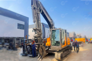 Экскаватор колесный YUGONG YG180 с подъемом кабины, лесозахват. Фото 22