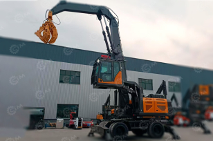 Экскаватор колесный YUGONG YG180 с подъемом кабины, лесозахват. Фото 1