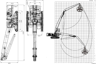 Перегружатель гусеничный BADA WYS80 с грейферным захватом. Фото 5