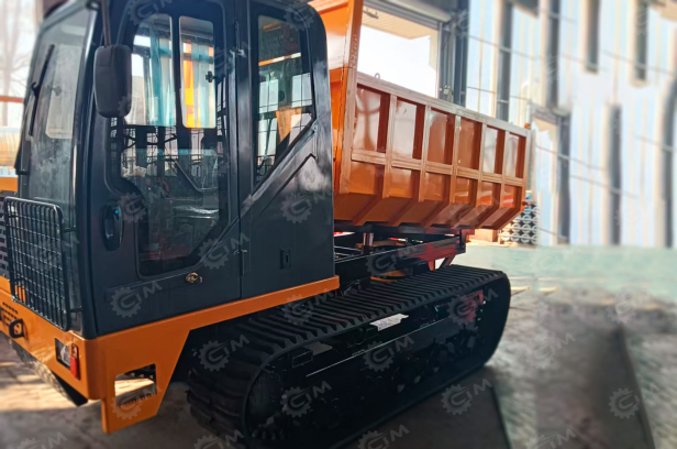 Гусеничный самосвал Liutian гп 10т, c поворотной кабиной и поворотной грузовой платформой. Фото 2