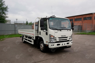 Бортовой грузовик ISUZU 4x4 дв 139kw кузов 5168х2300х450 со спальником. Фото 1