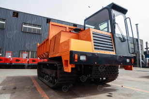 Гусеничный самосвал Liutian гп 10т, c поворотной кабиной и поворотной грузовой платформой. Фото 1