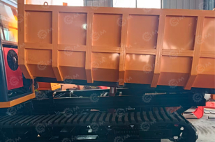 Гусеничный самосвал Liutian гп 10т, c поворотной кабиной и поворотной грузовой платформой. Фото 3