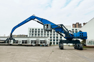 Перегружатель гусеничный BONNY WZY140 грейферный ковш 5м3. Фото 1