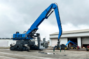 Перегружатель гусеничный BONNY WZY140 грейферный ковш 5м3. Фото 8