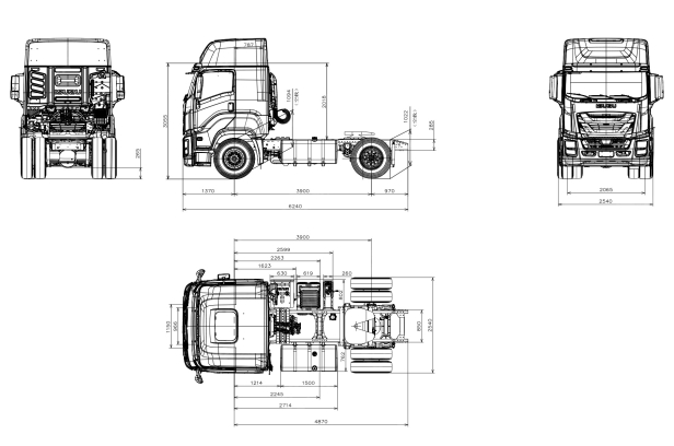 Тягач ISUZU 4x2 дв. 338 kw. Фото 3