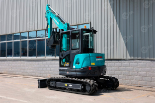 Мини-экскаватор Sunward SWE60F-3 быстросъем, гидромолот, резиновые накладки, фреза для асфальта PХ400. Фото 1