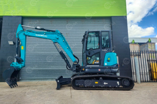 Мини-экскаватор Sunward SWE60F-3 быстросъем, гидромолот, резиновые накладки, фреза для асфальта PХ400. Фото 7