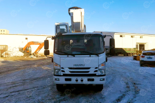 Автовышка WANBANG GKS28 на шасси ISUZU 4Х2  дв 151kw высота подъёма 28м с телескопическим гуськом 1,5м, корзина с электрической изоляцией на 1000 вольт. Фото 4