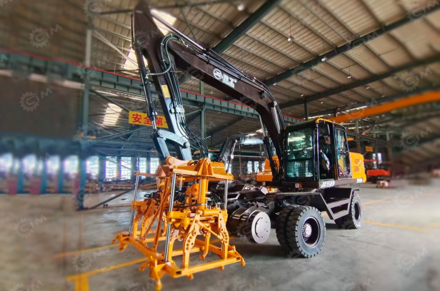 Экскаватор колесный YUGONG YG150S (комбинированный ход для жд), ковш 0,5м3, быстросъём. Фото 3