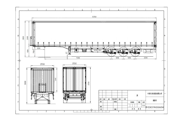 Полуприцеп шторка LUXUDA 3 оси FUWA, пневмоподвеска, 40 тонн, ленивая передняя ось, 13750х2550х3800. Фото 4