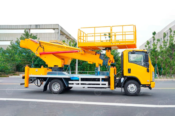 Автовышка на шасси ISUZU 4Х2 дв 93kw высота подъёма 16м гп люльки 500кг. Фото 6