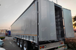 Полуприцеп шторка LUXUDA 3 оси FUWA, пневмоподвеска, 40 тонн, ленивая передняя ось, 13750х2550х3800. Фото 1