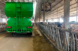 Смеситель кормораздатчик на шасси ISUZU 4х2 дв 177kw 24m³. Фото 3