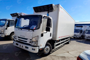Фургон рефрижератор на шасси ISUZU 4х2 дв 139kw фургон (6890х2400х2100 холодильная установка Carrier Citimax C1100) боковая дверь. Фото 1