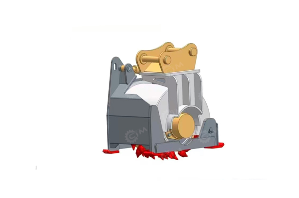 Фреза для асфальта PX400 на экскаватор Sunward SWE60F-3. Фото 2