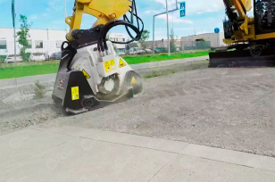 Фреза для асфальта PX400 на экскаватор Sunward SWE60F-3. Фото 1