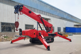 Гусеничный кран-паук VIGRUS HC10.0 гп 10т, высота подъема 24м, с пультом, дизель + питание от 380В. Фото 1