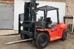 Вилочный погрузчик Heli CPСD70-QC1K2 дизельный гп 7т высота подъема 4,5м, отопитель кабины, АКПП, вилы 2м, 2 секции. Фото 2