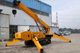 Гусеничный кран-паук VIGRUS HC8.0 гп 8т, высота подъема 21м, с пультом, дизель + питание от 380В. Фото 1