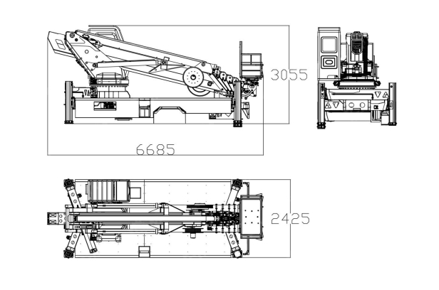 Автовышка VIGRUS GKS36 на шасси ISUZU 4Х2 дв 139kw высота подъёма 36м гп корзины 400кг. Фото 2