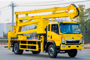 Автовышка коленчатая Qingling GKS28 на шасси ISUZU 4Х2 дв 151kw высота подъёма 26м. Фото 1