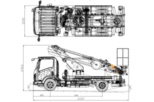 Автовышка NOVAS 320C на шасси ISUZU 4Х2 дв 94kw высота подъёма 30м. Фото 3