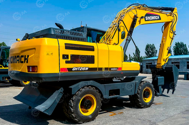 Экскаватор колесный Sinomach GHT215W дв 132kw ковш 1м3. Фото 4