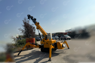 Гусеничный кран-паук JIUSHENG JS1.2 гп 1,2т., с пультом, дизель + питание от 380В. Фото 4