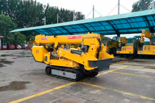 Гусеничный кран-паук Jining Sitong	гп 3т высота подъема 10м, дизельный+питание от 380В, корзина. Фото 1