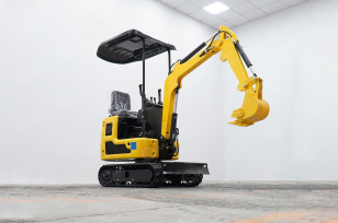 Мини-экскаватор RIPPA R319 с поворотной стрелой и раздвижными гусеницами. Фото 1