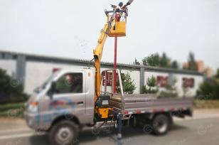 Кран манипулятор HAOY HY1.3Z4 гп 1,3т лебёдка, насосная станция 380V, передние аутригеры. Фото 1