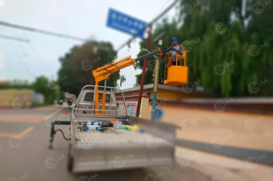 Кран манипулятор HAOY HY1.3Z4 гп 1,3т лебёдка, насосная станция 380V, передние аутригеры. Фото 3