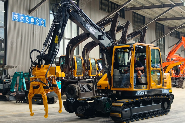 Экскаватор гусеничный JINGGONG JG80LT (комбинированный ход для жд). Фото 2