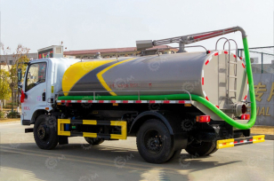 Ассенизатор (вакуумная машина) на шасси ISUZU 4x4 дв 139kw бочка 8м3 насос SK-15 900м3ч. Фото 1