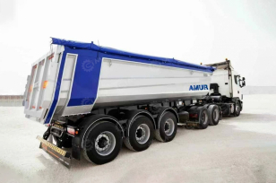 Самосвальный полуприцеп AMUR LYR9602ZX 3 оси FUWA CCУ 1150 гп 40т пневматическая подвеска, объем 35м3. Фото 1